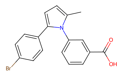 Benzoic acid, m-(2-(p-bromophenyl)-5-methylpyrrol-1-yl)- 26165-59-3